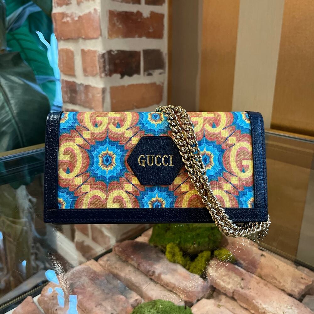 GUCCI 100 Centennial GG Kaleidoscope Wallet - Picture 2 of 15